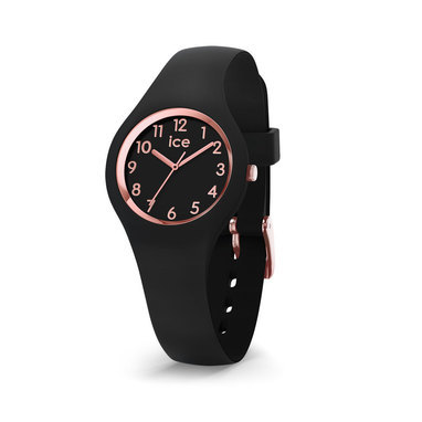 Ice-Watch IW015344 Ice Glam Black Rose-Gold Numbers Extra small 28 mm horloge