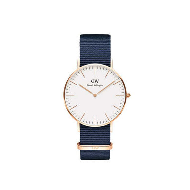 Daniel Wellington DW00100279 Classic Lady 36 mm Bayswater White rosegold horloge