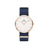 Daniel Wellington DW00100275 Classic Man 40 mm Bayswater White rosegold horloge 1