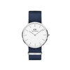 Daniel Wellington DW00100276 Classic Man 40 mm Bayswater White silver horloge 1