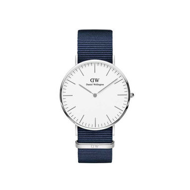Daniel Wellington DW00100276 Classic Man 40 mm Bayswater White silver horloge