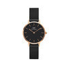 Daniel Wellington DW00100245 Classic Petite 28 mm Mesh Ashfield Black rosegold horloge 1