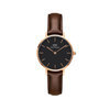 Daniel Wellington DW00100221 Classic Petite 28 mm Bristol Black rosegold horloge 1