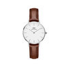 Daniel Wellington DW00100243 Classic Petite 28 mm St.Mawes White silver horloge 1