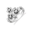 Rabinovich 69803044 Ring zilver bloemen met zirkonia 1
