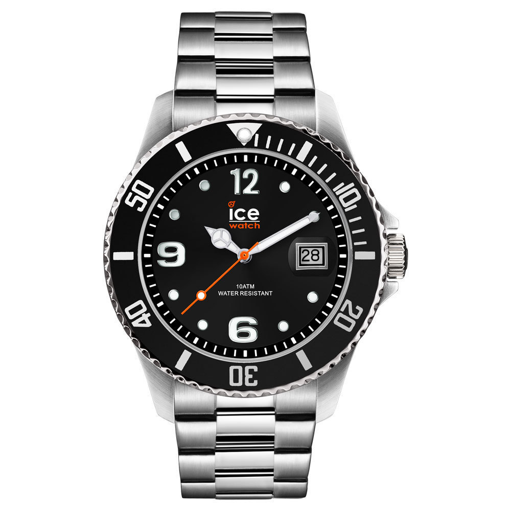 Buitenshuis afgewerkt Rally Ice-Watch IW016031 ICE Steel Black silver 40 mm horloge