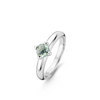 Ti Sento 12126GG zilveren ring met groene zirkonia 1