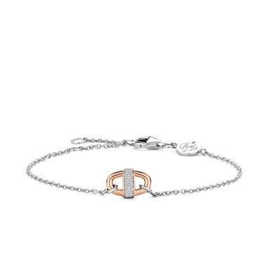 Ti Sento - Milano 2900ZR zilveren armband roséverguld