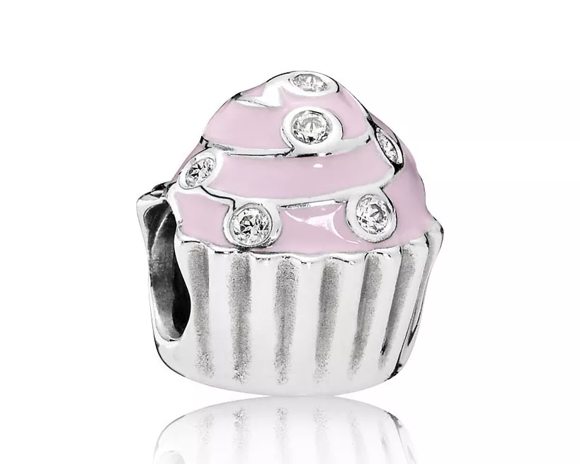 Pandora 791891EN68 Bedel Pink Cupcake zilver uc