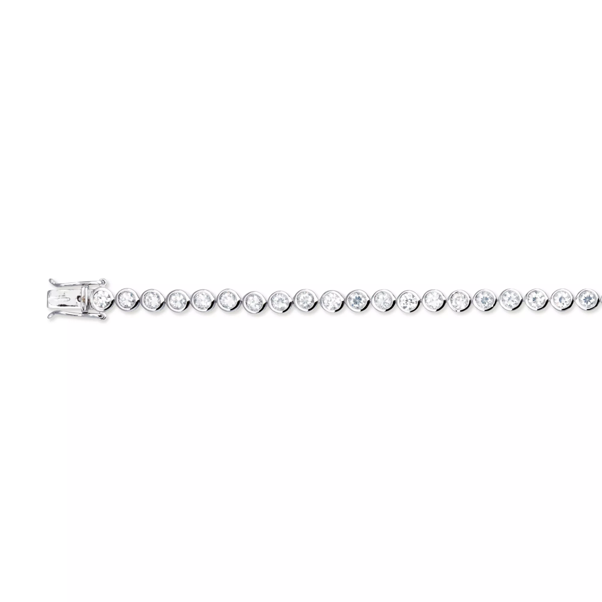 Classics Zilveren Tennisarmband met ronde zirconia 4 mm x 19 cm lang 104.1809.19