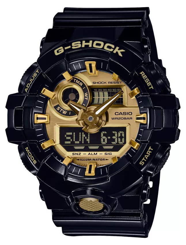 Casio G-Shock GA-710GB-1AER chronograaf en timer 53 mm