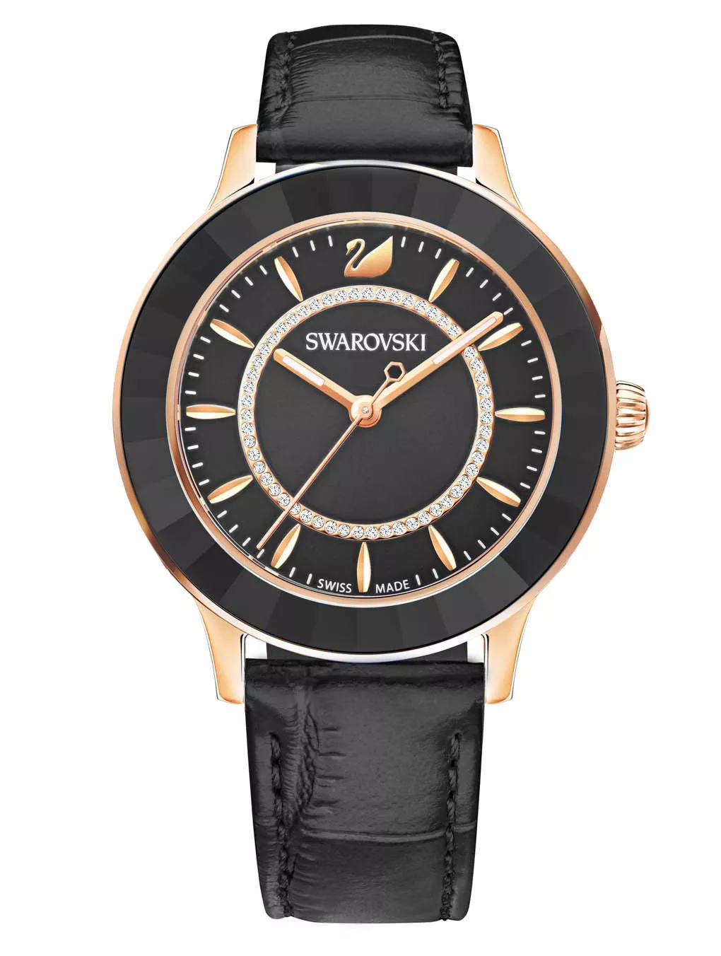 Swarovski 5414410 Horloge Octea Lux rosékleurig-zwart 39 mm