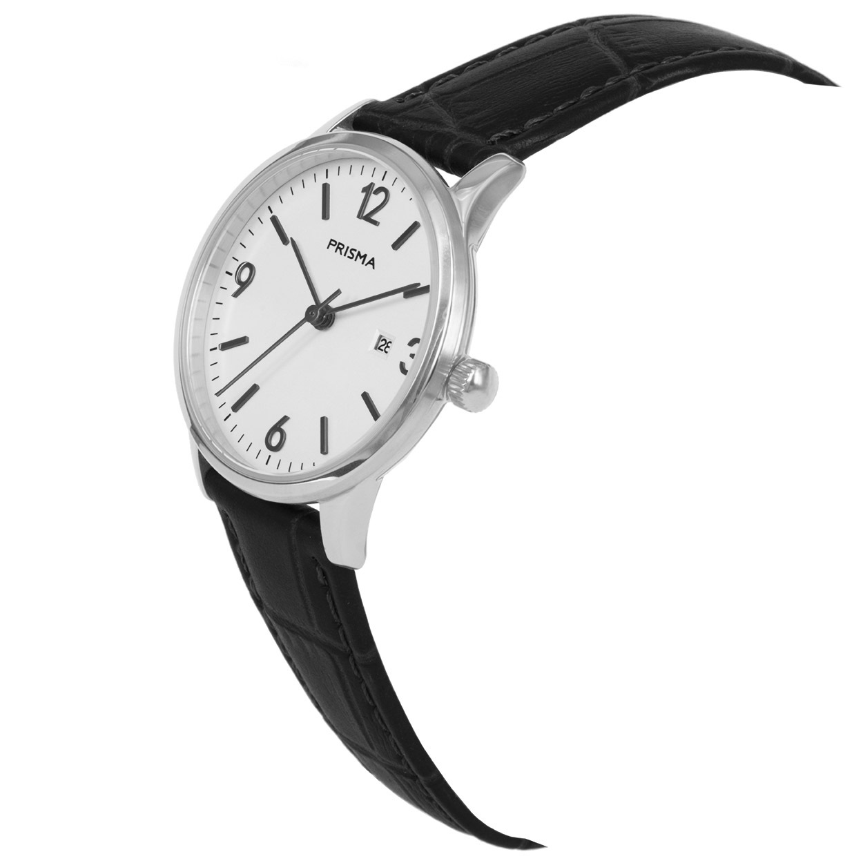 prisma-p1636-dames-horloge-edelstaal-zilver-schuin