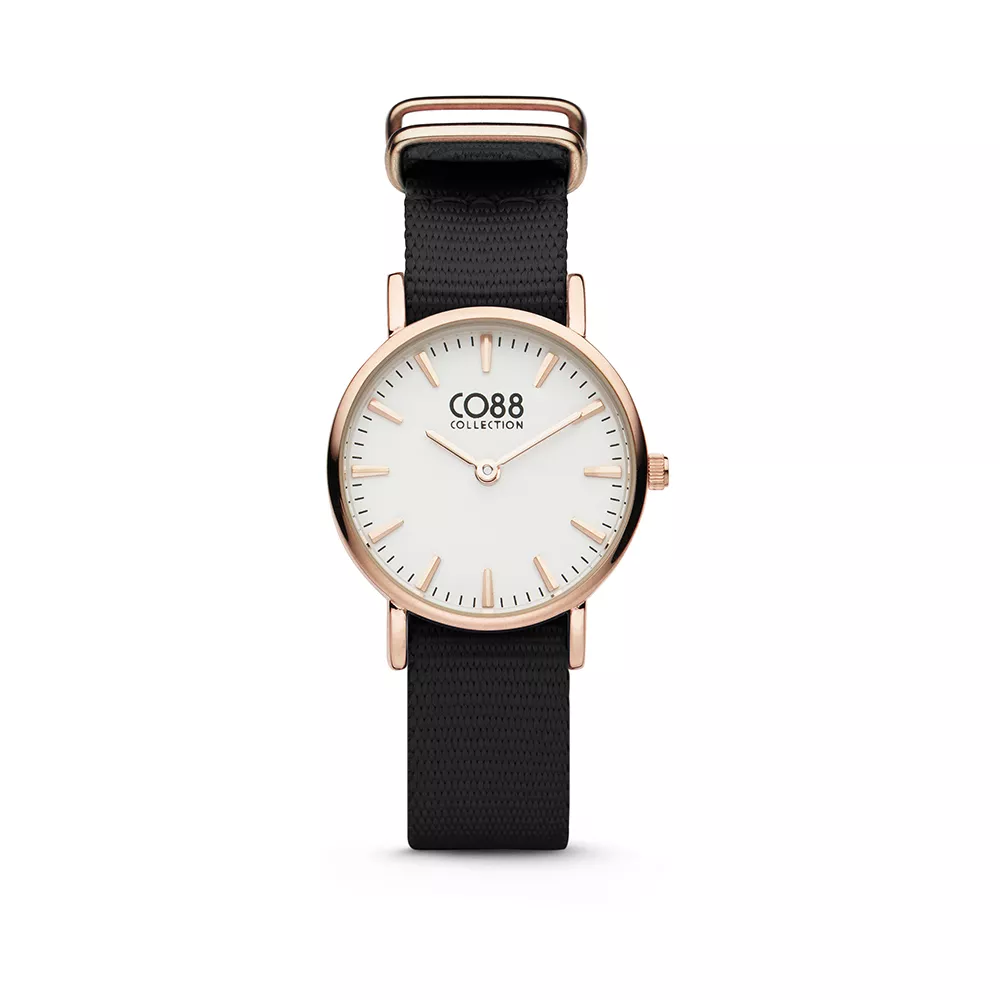 CO88 8CW-10044 - Horloge - nato band - zwart -  26 mm