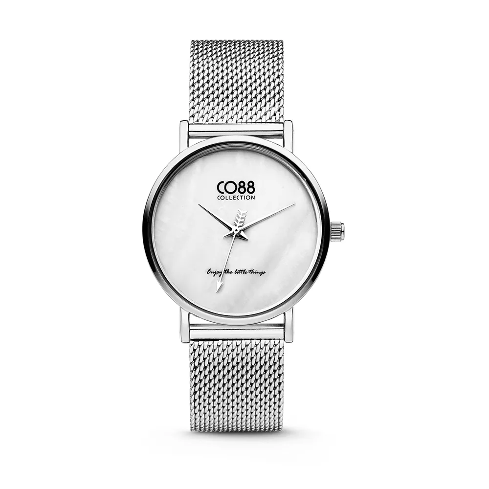 CO88 8CW-10051 - Horloge - mesh  zilverkleurig -  32 mm