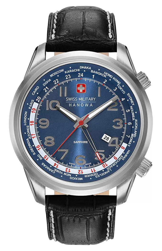 Swiss Military Hanowa Horloge Worldtimer 06-4293.04.003