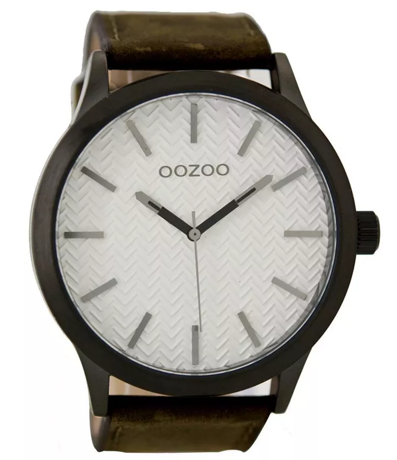 OOZOO Horloge Timepieces brown-white 50 mm C9011