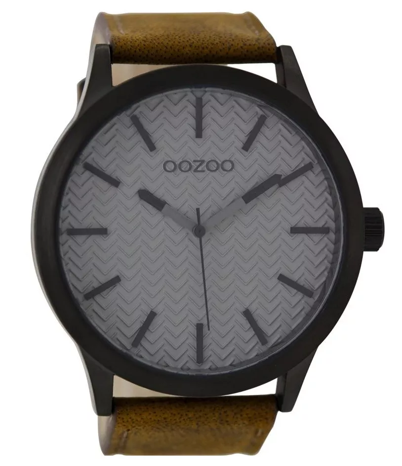 OOZOO Horloge Timepieces brown-grey 50 mm C9012