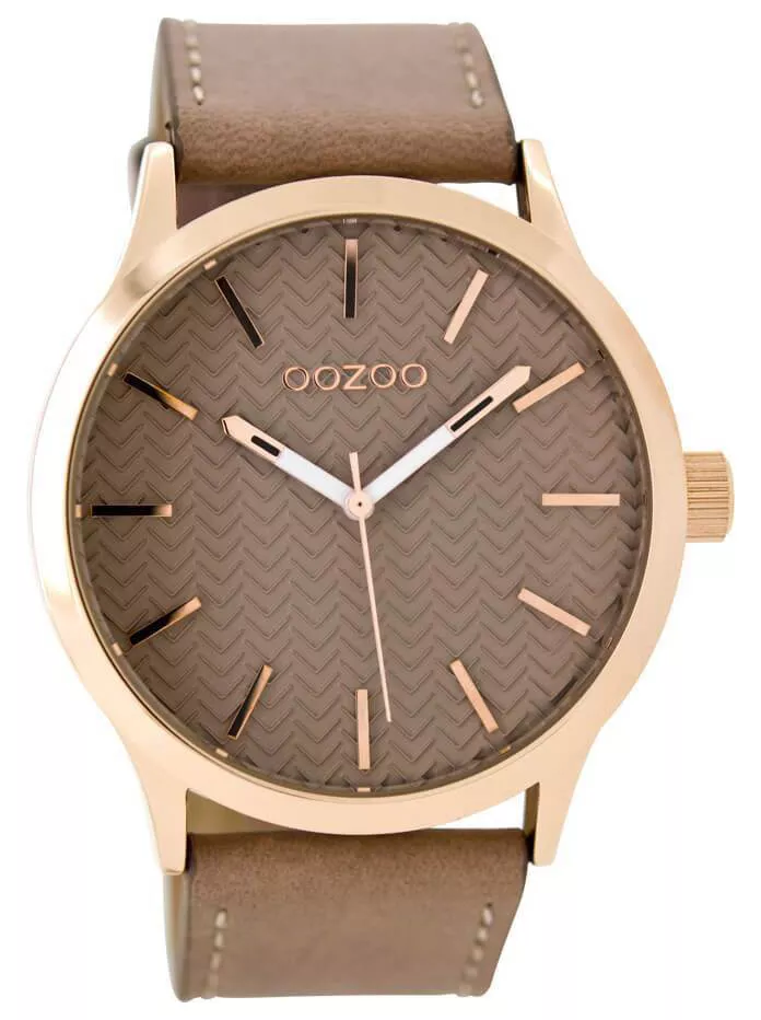 OOZOO Horloge Timepieces pink-grey 45 mm C9016