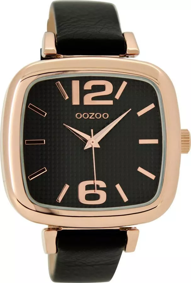OOZOO Horloge Timepieces black-rosé 42 X 40 mm C9184