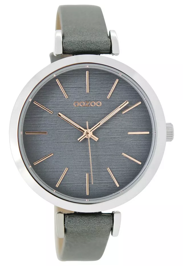 OOZOO Horloge Timepieces rosé-aquagrey 40 mm C9138
