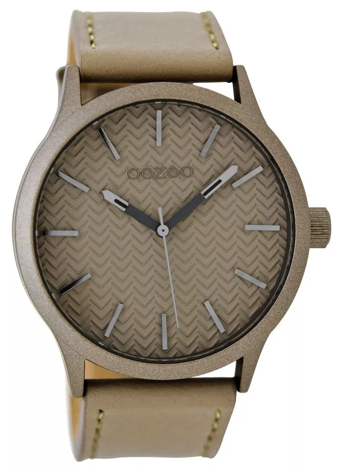 OOZOO Horloge Timepieces taupe 45 mm C9018