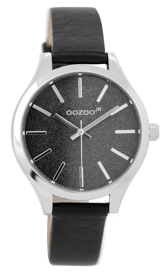 OOZOO Horloge Junior black-silver 35 mm JR299
