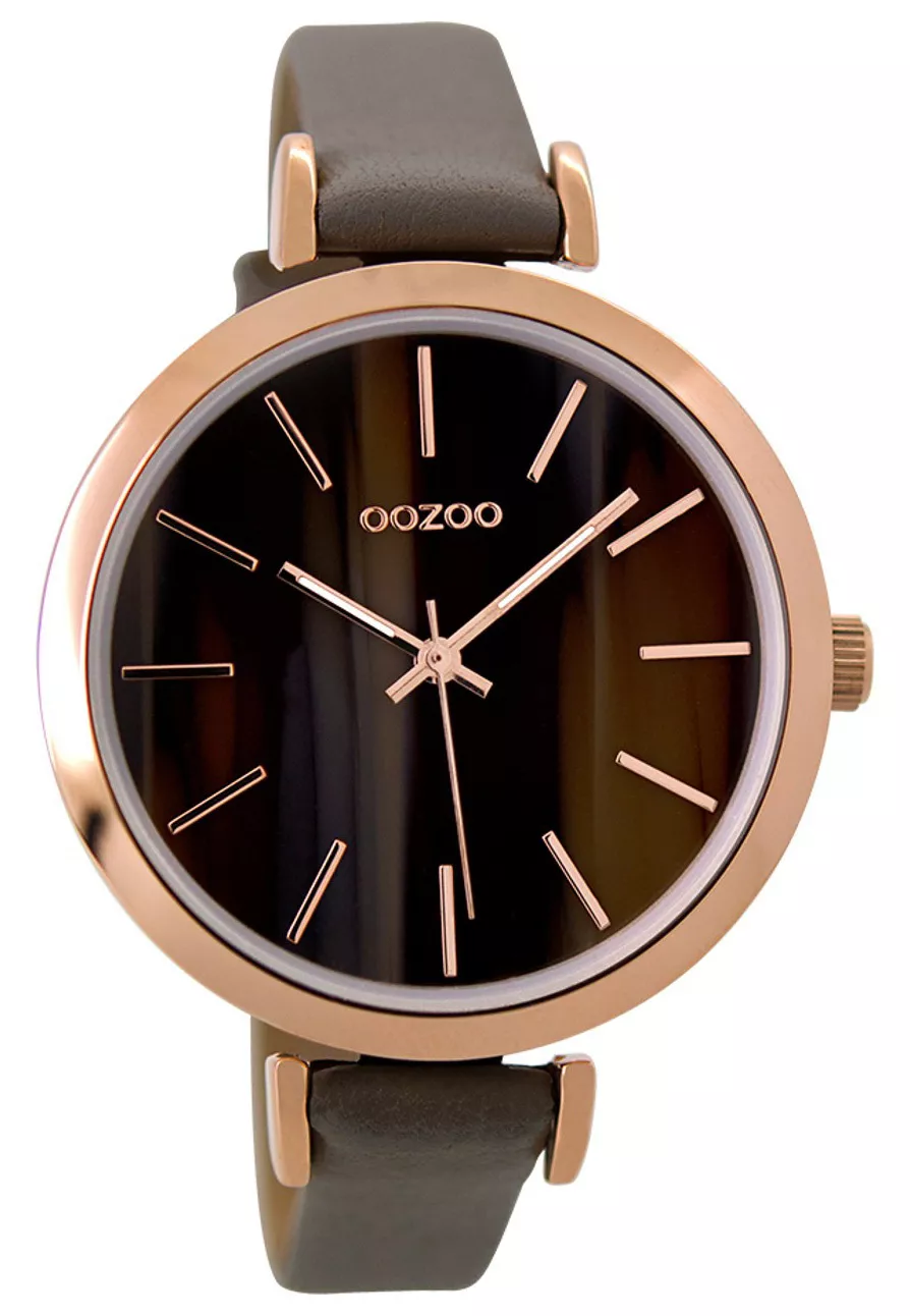 OOZOO Horloge Timepieces Collection bruin 40 mm C9237