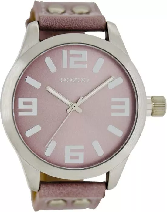OOZOO Horloge Timepieces Collection 46 mm oudroze C1058