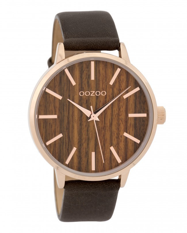 Joseph Banks Typisch Keelholte OOZOO Horloge Timepieces leder/hout brown-cherry 42 mm C9253