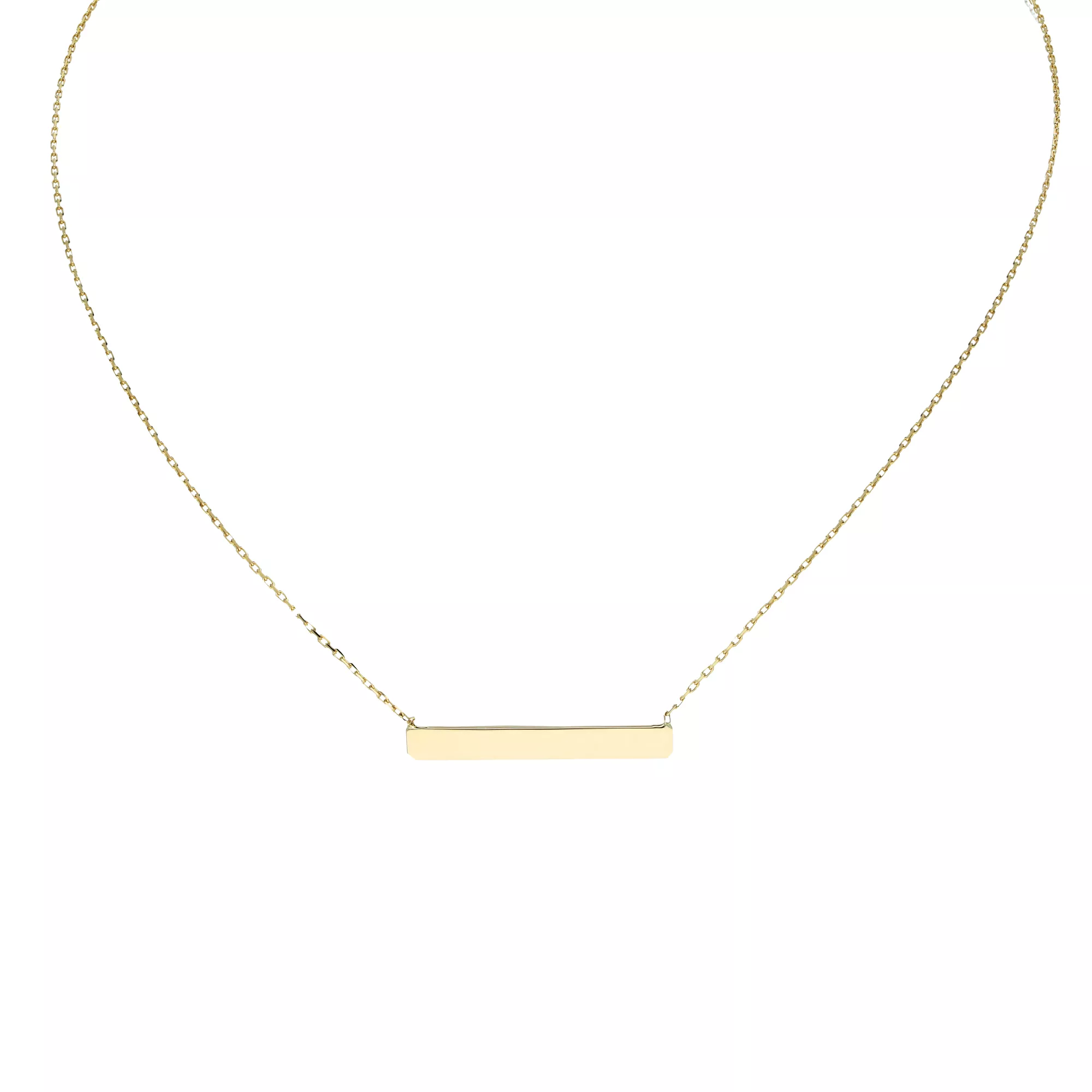 Glow Gouden Collier met Hanger - Balk 42+3cm 202.2056.45