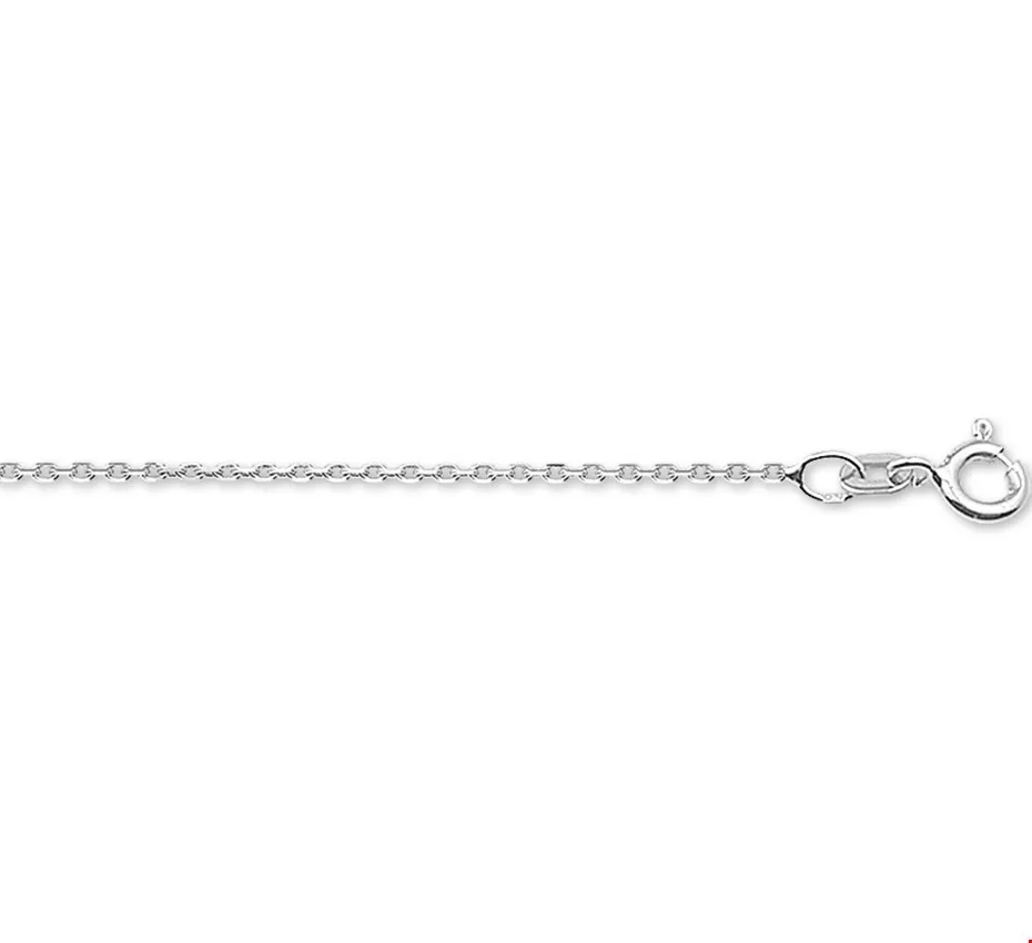 Huiscollectie 4103323 Collier Witgoud Anker 1,2 mm