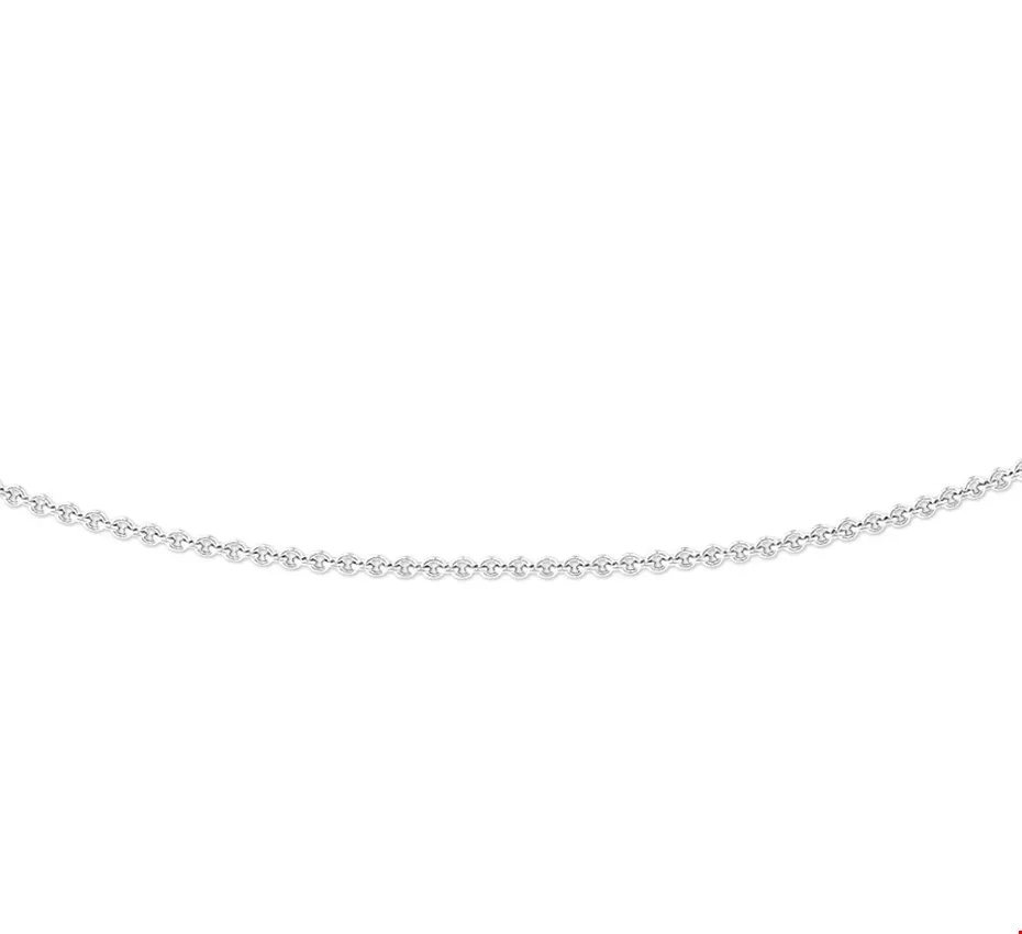 Huiscollectie 4103330 Collier Witgoud Anker 0,8 mm