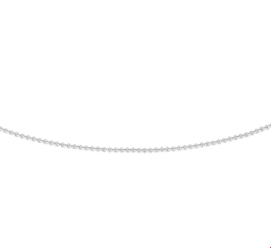 Huiscollectie 4102115 Collier Witgoud Anker 0,8 mm