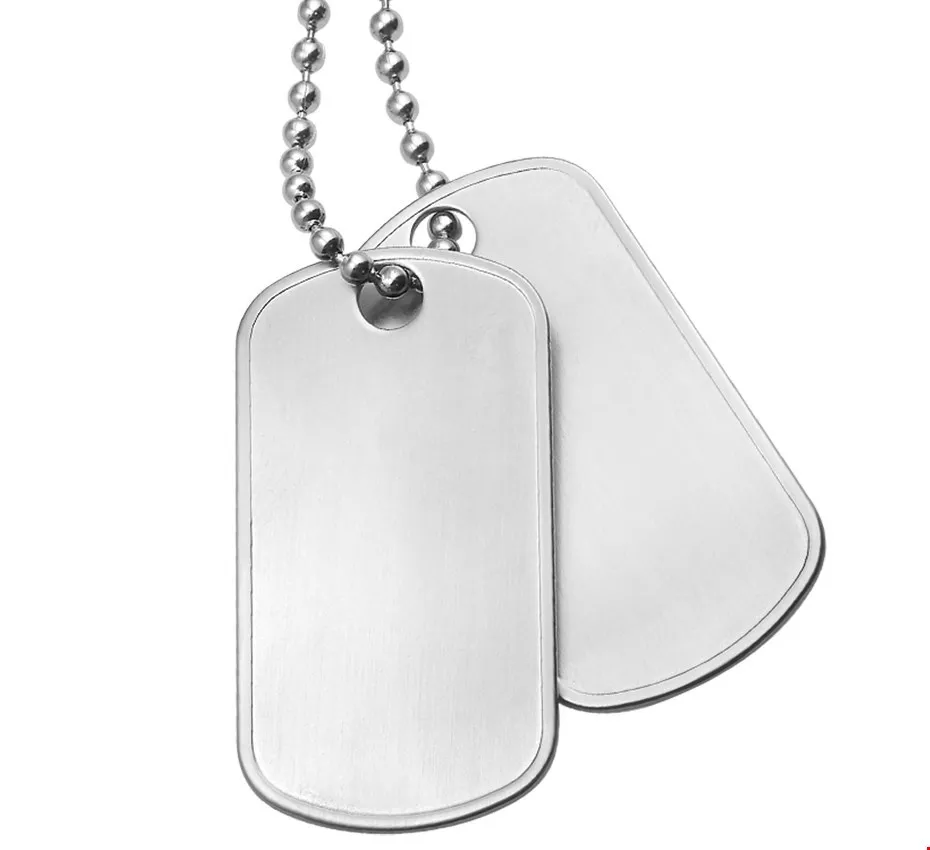 Huiscollectie 6502776 Collier Staal Dogtags Mat