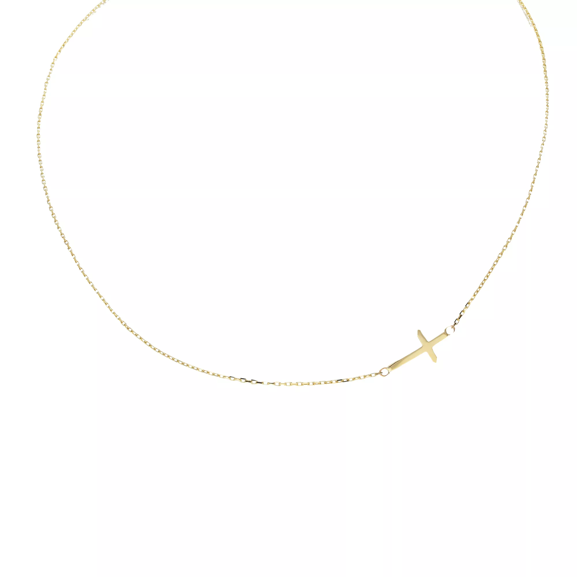 Glow Gouden Collier met Hanger - Kruis 42+3cm 202.2059.45