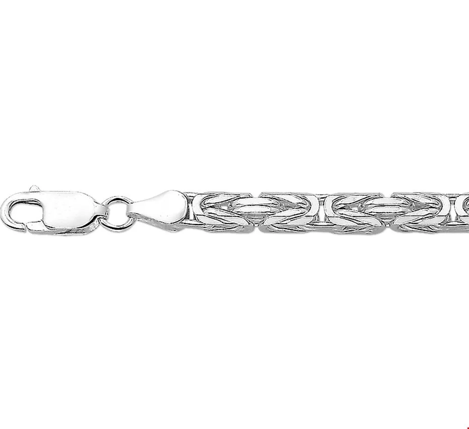 Armband Zilver Konings 4,0 mm x 20 cm lang