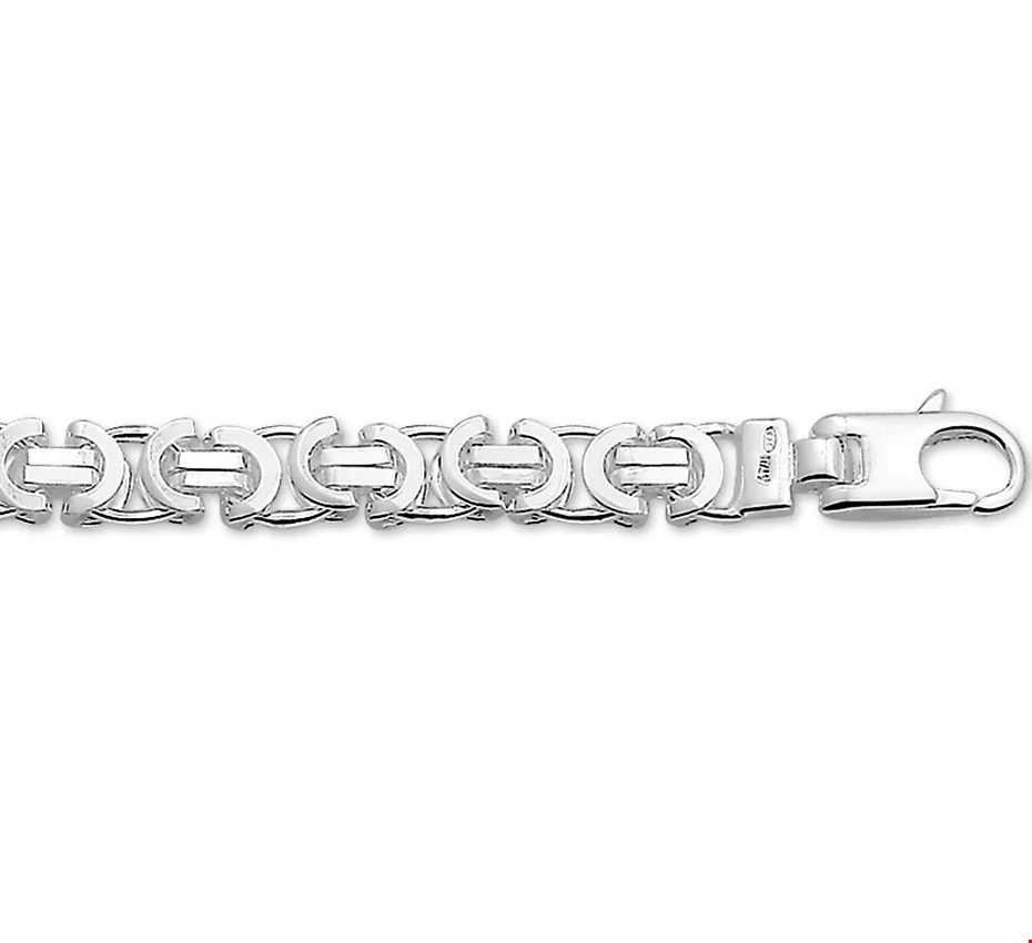 Huiscollectie Armband Zilver Konings Plat 6,5 mm 20 cm