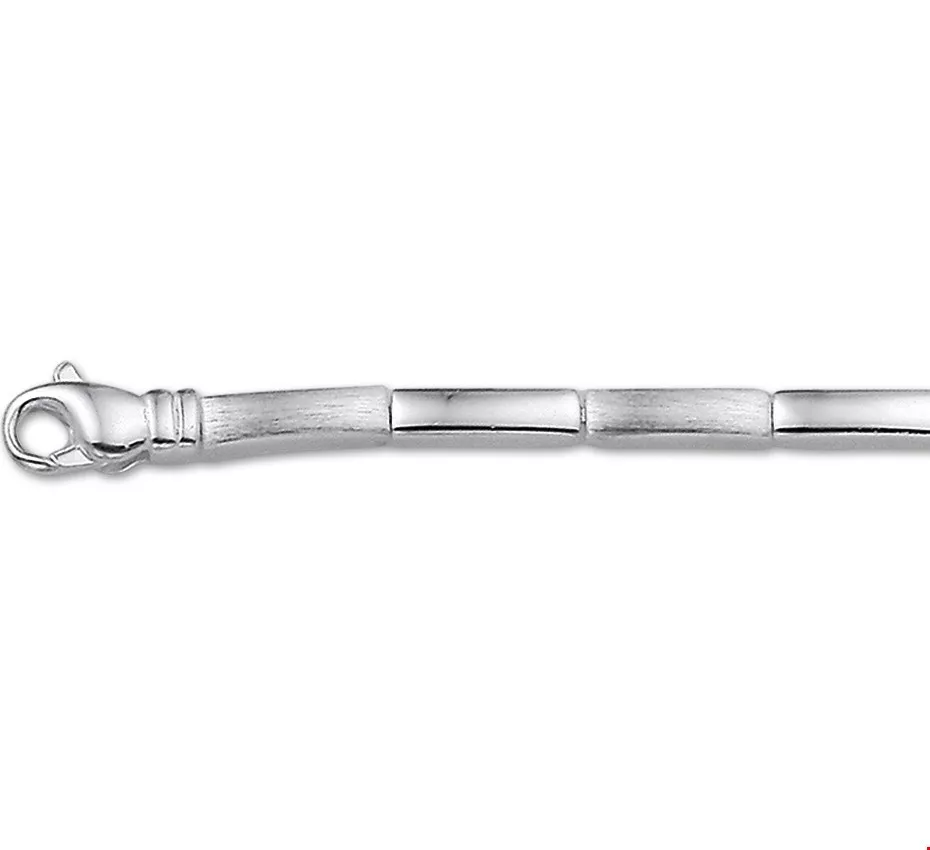 Huiscollectie Armband Zilver Poli/mat 3,5 mm 18,5 cm