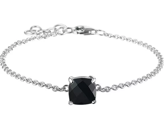 Huiscollectie Armband Zilver Onyx 2,0 mm 16 + 2 cm