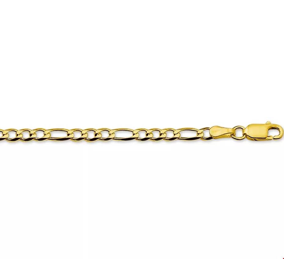 Huiscollectie Armband Goud Figaro 3,0 mm 18 cm