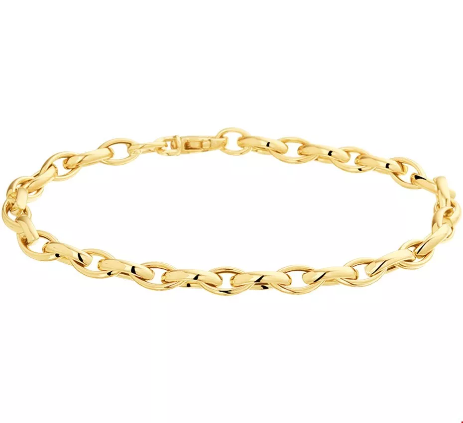 Huiscollectie Armband Goud Anker 4,5 mm 18,5 cm