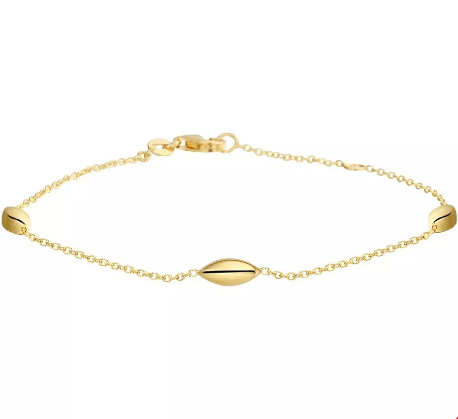 Huiscollectie Armband Goud 1,2 mm 17 - 19 cm