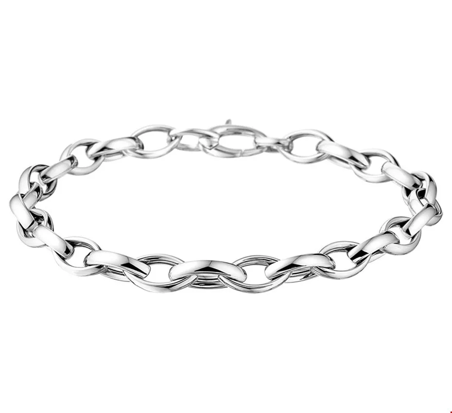 Huiscollectie Armband Witgoud 6 mm 19 cm