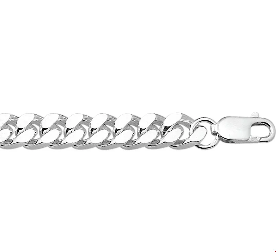 Armband Zilver Geslepen Gourmet 8 mm x 22 cm lang