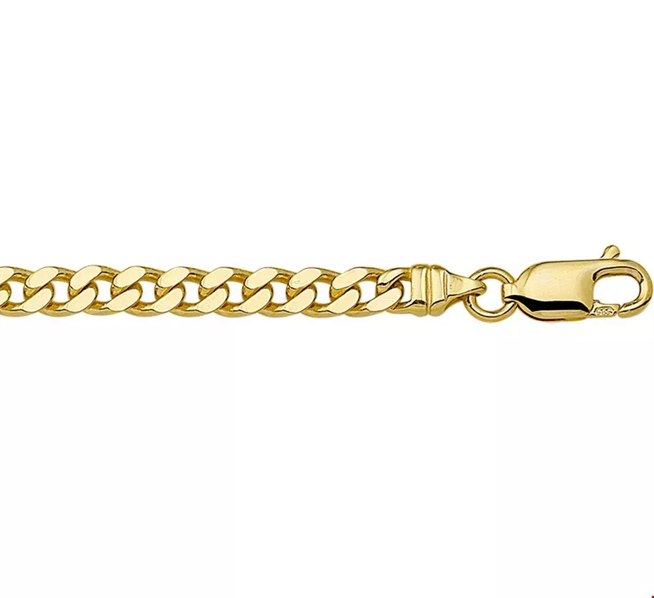Huiscollectie Armband Goud Geslepen Gourmet 4,3 mm 21 cm