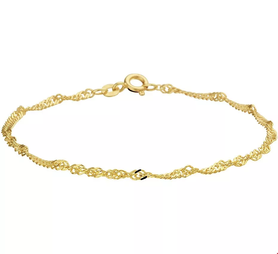 Huiscollectie Armband Goud Singapore 2,3 mm 19 cm
