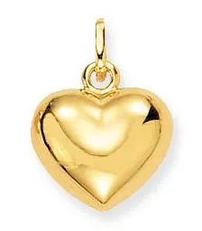 Glow Gouden Hanger/Bedel hart 8 x 10 mm 230.0002.00
