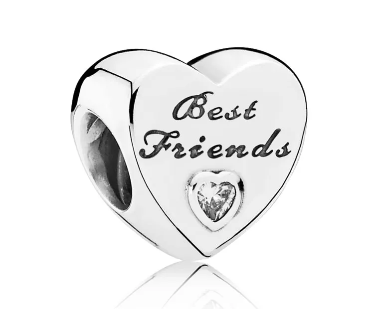 Pandora 791727CZ Bedel Hart Best Friends zilver 