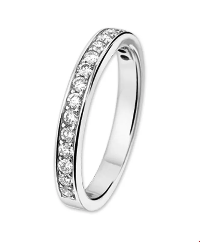 Huiscollectie Ring Diamant 0.50ct H SI Witgoud